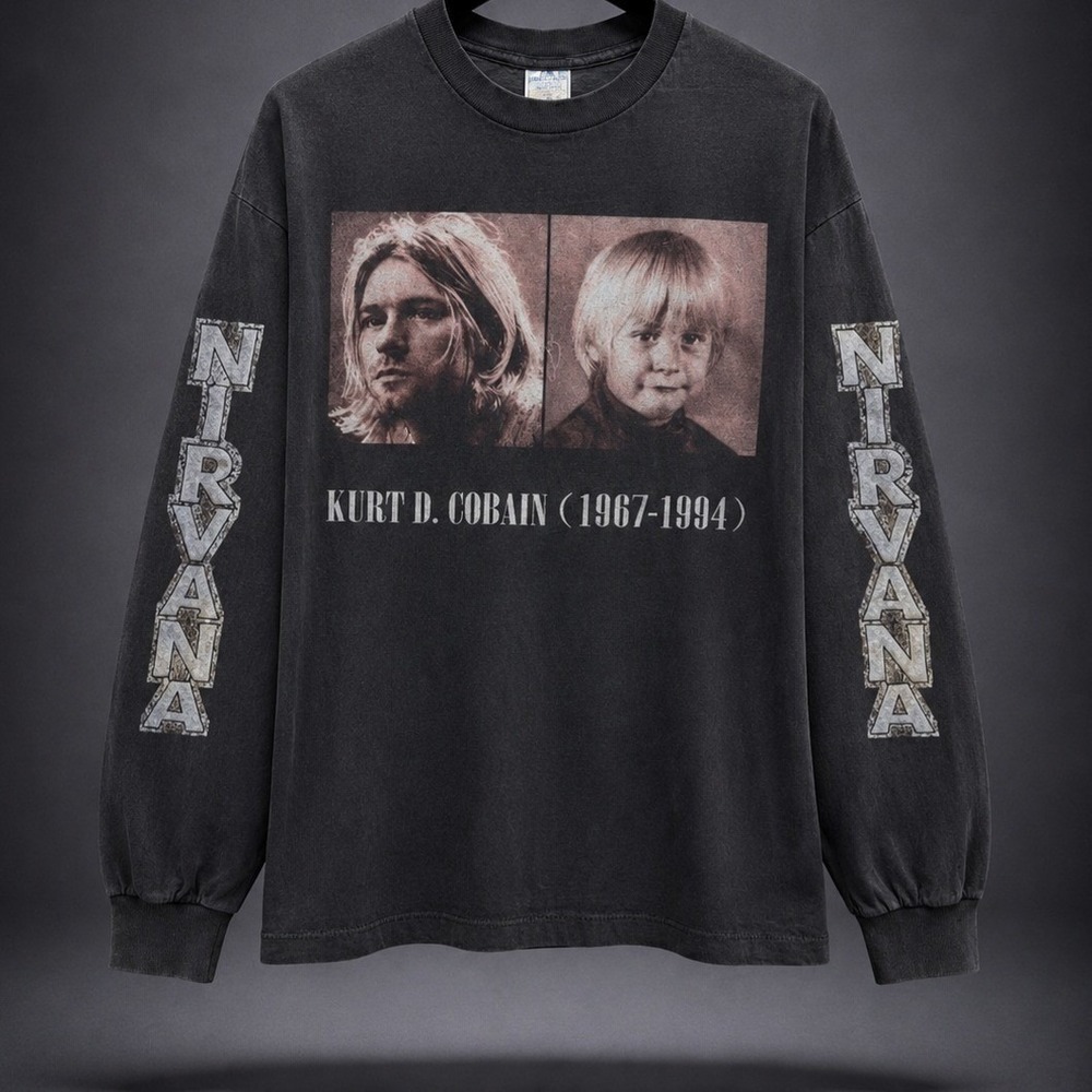 Kurt Cobain Memorial Nirvana 1994 Single Stitch